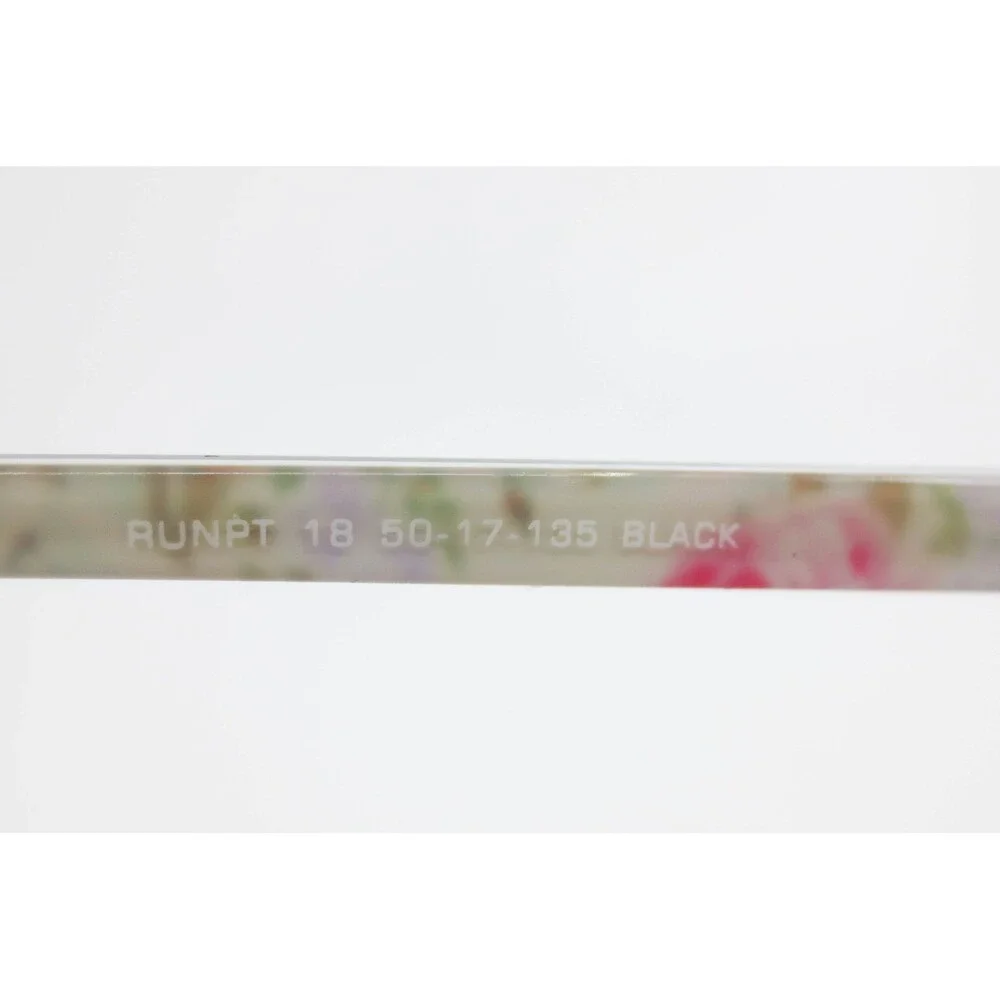 Runway Petite RUNPT 18 Black Floral Cat Eye Eyeglasses Frames 50-17-135